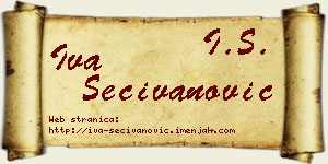 Iva Sečivanović vizit kartica